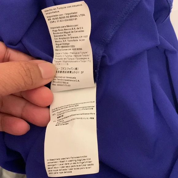 HUGO BOSS Enken Tank in Medium Blue - Picture 5 of 6
